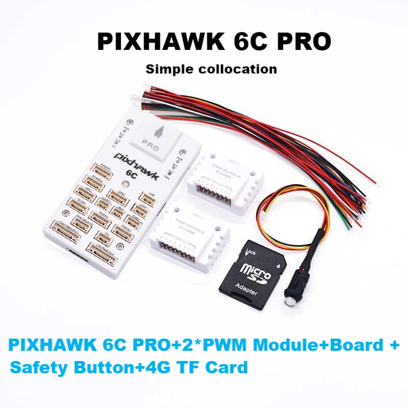 B-CUBE PIXHAWK 6C PRO White shell  PX4 32 Bit Flight Controller Autopilot with 4G SD Safety Built-in Buzzer Radio Telmetry V6